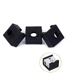 Anet A8 Ventilador Extrusor Funda de silicona para impresora 3D con bloque de calefacción,de creatividad, funda de aislamiento de calcetín de silicona,280 °C,resistente a altas,para MK7 MK8 MK9 Hotend Ender 3 CR10 ANET A8