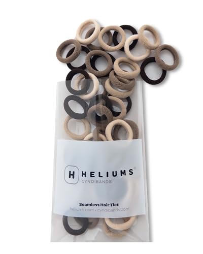 Heliums Extra Small Hair Ties No Damage - Neutrals Mix...