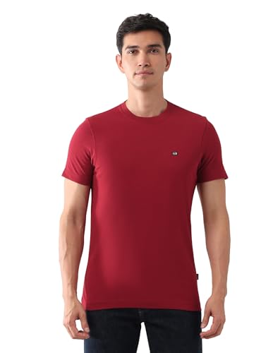 Image of Arrow Sport Men's Pure Cotton Solid T-Shirt
