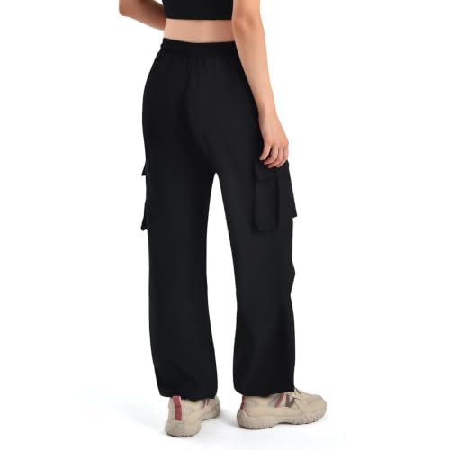 Stanpetix Women's Cargo Pants Parachute Hiking Trousers Black Medium - image 2