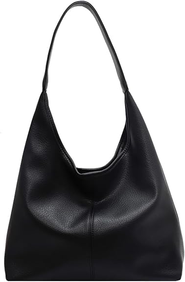 Bolso Hobo para mujer de cuero sintético suave miniatura 1