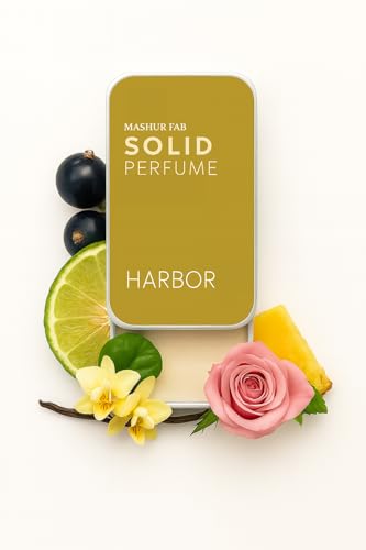 Image of MASHURFAB Solid Wax Perfume for Men & Women | Alcohol-Free Unisex Fragrance Balm | Long-Lasting & Travel-Friendly Cologne | Ideal Gift Set (HARBOR)