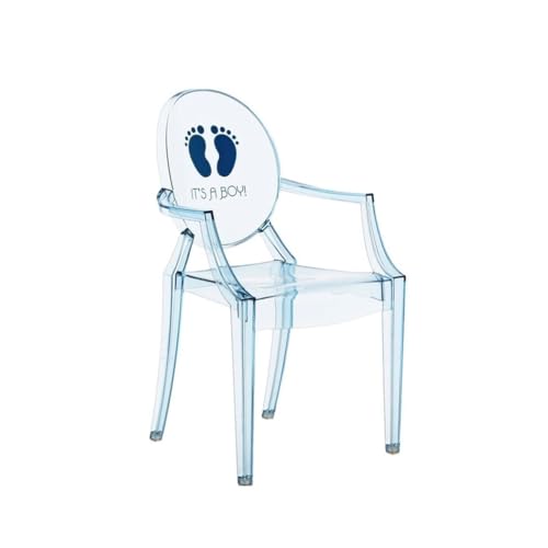 Kartell Lou Lou Ghost Sedia per Bambini, Azzurro/Its a Boy