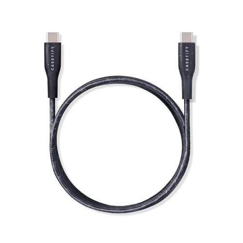 CASETiFY USB-C to USB-C �P�[�u�� PowerThru? (1m /3.3ft) - �u���b�N