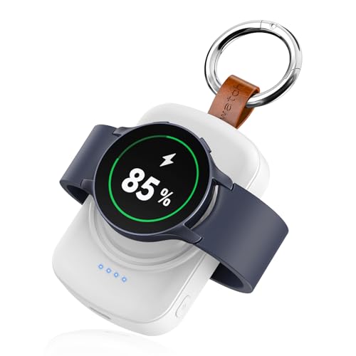 1800mAh Power Bank pour Samsung Galaxy Watch Mini Chargeur Portable Chargeur Magnétique Batterie Externe Compatible avec Samsung Galaxy Watch 7/Ultra/6/6...