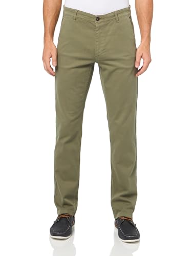 BOSS Techno Twill Slim Fit Chino Trousers,Spinach Green,4032 - Main Image