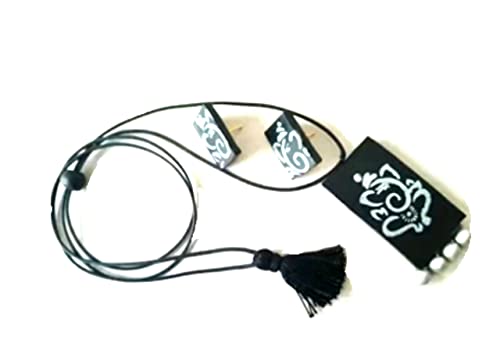 VF Collection terracotta jewellery set black And silver Lord ganesha designed