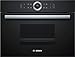 Bosch CDG634AB0 Serie 8 Dampfgarer, 45 x 60 cm, 1,3 L Wassertank, AutoPilot 20 20 Automatikprogramme, TFT-Touchdisplay, intuitiver Bedienring, SoftClose und SoftOpen, Leeranzeige Wassertank, Schwarz