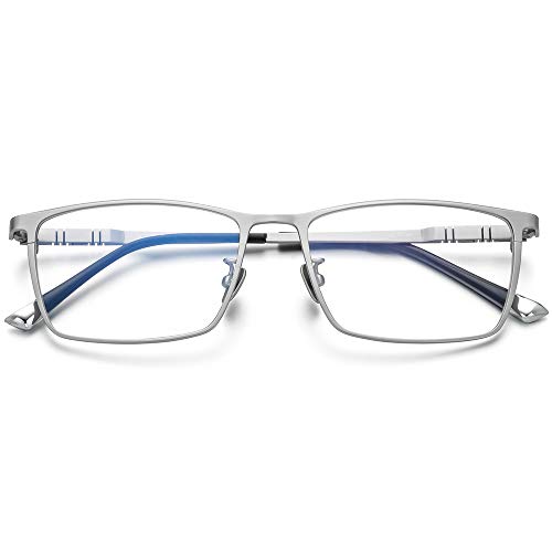 Image of FONEX Titanium Glasses Frame for Men,Square Eyewear Full Optical Eyeglasses F85641