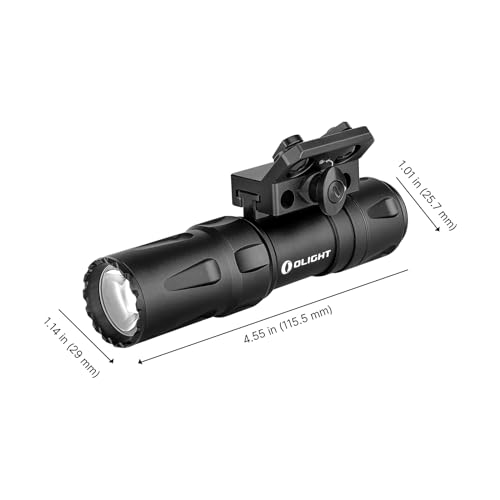 OLIGHT Odin Mini 1250 Lumens Ultra Compact Rechargeable Mlok Mount Weaponlight, Removable Slide Rail Mount and Remote Switch, 240 Meters Beam Distance, Mlok Included - Image 6