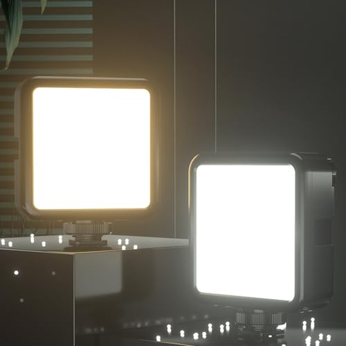 Luz de cámara recargable de 3000 mAh, 3200 K-5500 K, panel de iluminación portátil para cámara réflex digital, videocámara Vlog, montaje en zapata fría, luz de cámara - imagen 8