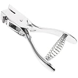 COSMEVIVI 手動楕穴あけパンチ 耐久性メタル製 強力貫通カード対応 コンパクト設計 携帯便利 多機能紙用打孔機