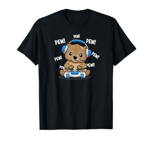 Australian Animal Lover Wombat Gamer Camiseta