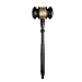 Bestlymood Martillo De Subasta Martillo De Subasta De Madera con Bloque De...