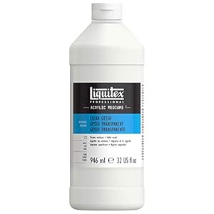 Liquitex 7632 Professional transparante gesso, universele primer voor acrylverf, lichte en verouderingsbestendige primer…
