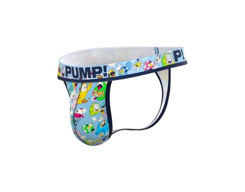 Pump! Funtopia Thong Men's Thong | Supportive & Contoured Fit | Breathable & Soft Fabric | Comfortable Elastic Waistband