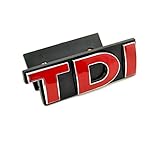 tdi emblem kühlergrill  WXQY Auto Vorne Kühlergrill Emblem Badge, 3D Metall Front Grill Abzeichen Aufkleber Emblem, TDI Logo Kühlergrill-Aufkleber Geeignet für Volkswagen Golf