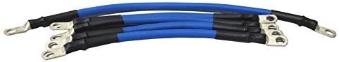 ACDC 2 Gauge Golf Cart Battery Cable Set, (Blue) E-Z-GO 1994 & UP MED/TXT 36V U.S.A Made