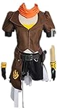 Quality cos Cosplay Yellow Trailer Yang Xiao Long Costume Halloween Cosplay Halloween Cosplay Costume Set (Female L)