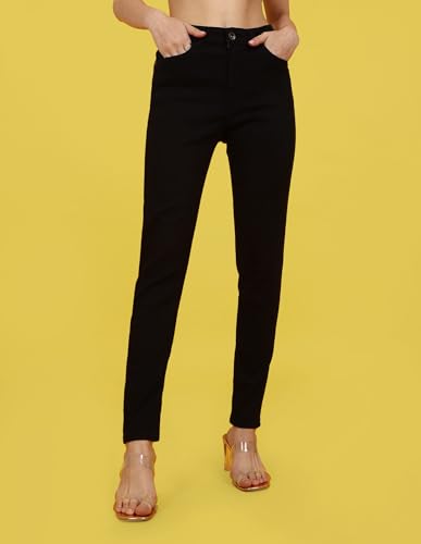 Image of Flying Machine Women's Skinny Fit Jeans| Solid | High Rise | Stretchable | Jeans for Woman