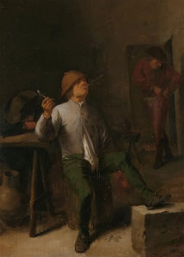Impression Le Fumeur d'Adriaen Brouwer affiche murale art et émotion