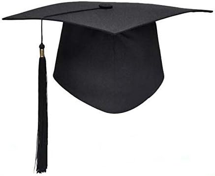 Unisex Adult Graduation Cap with Tassel Adjustable,Halloween Cosplay Costume Accessory