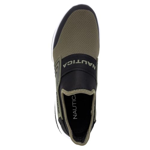 Image of Nautica Men's Slip-On Sneakers - Casual Fashion Shoes for Walking, in Medium & Wide Widths