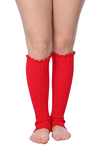 Women's Knee High Cable Knit Warm Ribbed Winter Leg Warmers for Women3