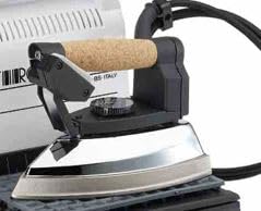 Stirolux - Plancha de vapor con caldera completa, mango de corcho, 850 W, 230 V, con placa grande, modelo FER008 Stirolux