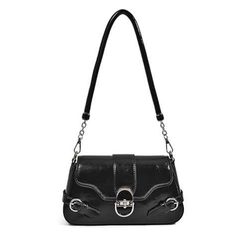 Patent Leather Y2K Purse for Women Shoulder Bag Goth Trendy Small Crossbody Purse