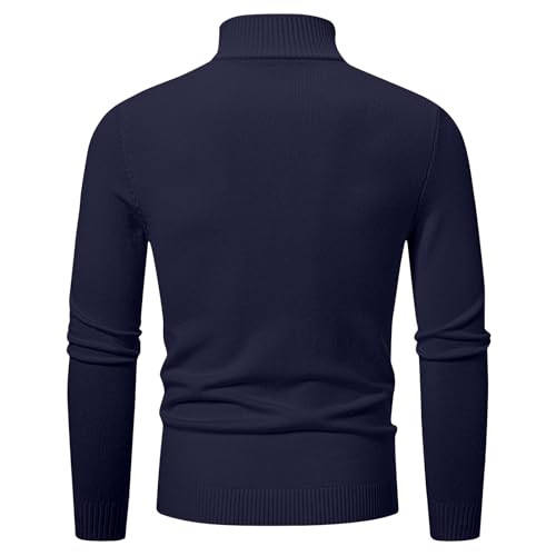 Mens Autumn Winter Casual Sweater Men Stand Collar Half Zip Sweater Male Slim Fit Knitted Pullover Henley Sweater4