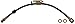 Dorman H621025 Front Passenger Side Brake Hydraulic Hose Compatible with Select Ford / Lincoln Models
