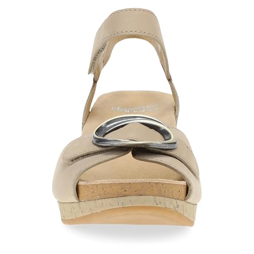 Image of Dansko Stella Multi-Strap Wedge Sandal for Women - Cork /EVA Wedge with Arch Support -Fully Adjustable Straps-Lightweight Rubber Outsole