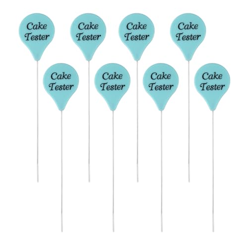 uxcell Cake Tester, 8 Packs Peacock Blue Supplies for Home Bakers for Baking Supplies, Cake Tester Skewer 6.3 Inch Bakers Stainless Steel, Durable Kitchen Tool