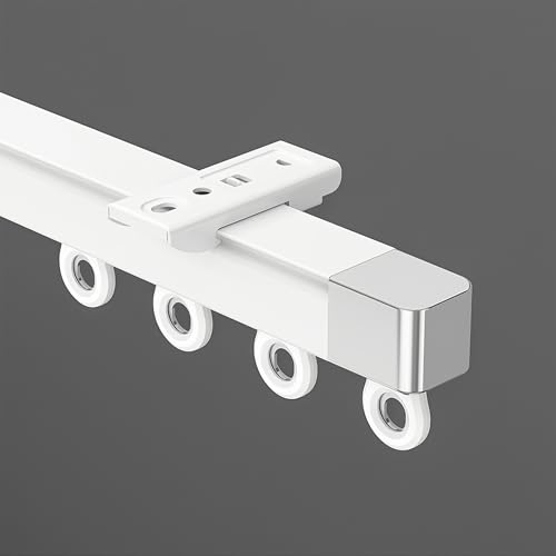 Rails de plafond robustes double rangée pour suspendre des rideaux lourds - 2