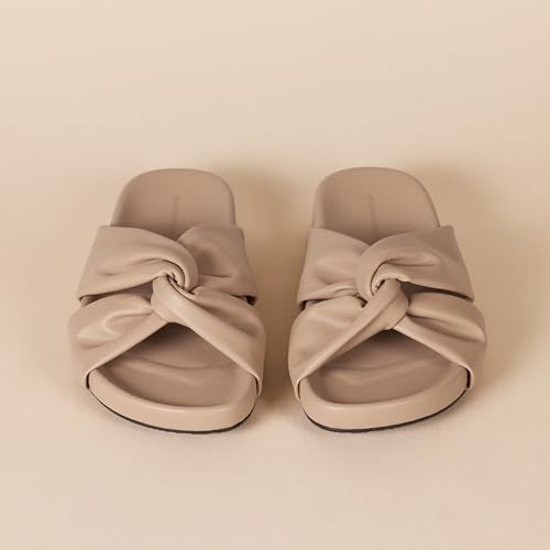 Image of Amazon Essentials Women's Twist Slide Sandal, Slip On, Summer