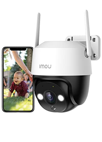 Imou 2.5K Caméra Surveillance WiFi Extérieure PTZ, 360° Caméra IP Exterieur WiFi 4MP, Vision Nocturne Couleur 30M, Détection Humaine AI, Suivi Intelligent, Étanche IP66, Audio Bidirectionnel, Sirène