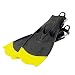 Hollis F1 "Bat Fin" Yellow Tip Vented Blade Scuba Diving Fin w/ Spring Strap Limited Edition, XL