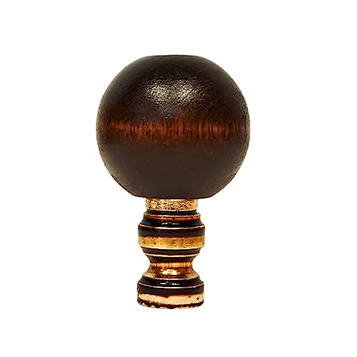 Image of Royal Designs, Inc. Wood Finial for Lamp Shade, Crafted in The USA, FS-1001RO, Red Oak Finish