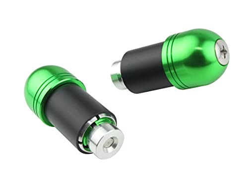 ポッシュ(POSH) バイク用品 ハンドルバーエンド アルミバーエンド ユニバーサル ハンドル内径14-19mm対応 ライムグリーン 031071-28-10