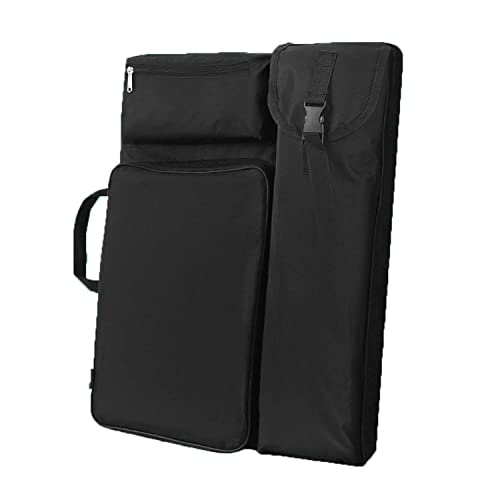 TOPOQ A2 Art Portfolio Case Large Art Backpack Art Bag for Artist 4K Art Folder Case Art Supplies Carrying Bag Art Organiser Storage Tote Bag for Sketchbook Drawing Board Shoulder Bag Portable