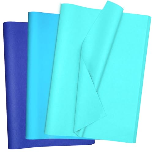 120 Sheets Mix Blue Tissue Paper HMUIKFRY 20x14 Inches Tissue Paper for Gift Bags Wrapping Paper for Birthday Weddings Holiday Crafts Festival Decoration