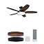 Black Dark Wood Grain(5 Blades)