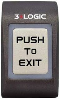 3XLOGIC INC R-MEXIT-Char Mini Metal Surface Mount EXIT Device Sensitive Button