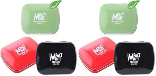 Image of IMPACT MINTS Products Mints Honey Melon,Strawberry & Fresh Flavors 14 Gram Each -Pack Of 6