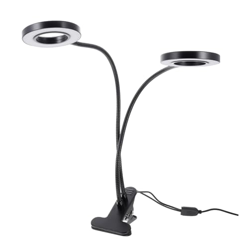 Lampe LED pour plantes régulation d'intensité et double tête flexible