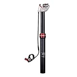 Hochwertige Material Kindshock Unisex – Erwachsene Dropzone Remote Teleskopsattelstütze, schwarz, 20mm