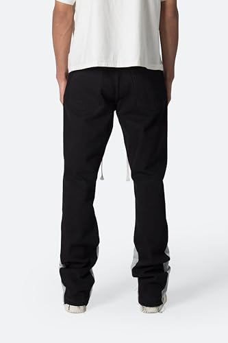 mnml Men's B589 Flare Fleece Contrast Denim3