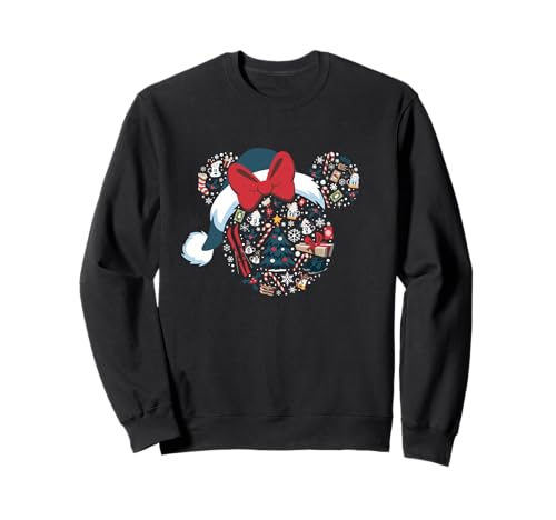 Sweat Minnie Mouse Disney col rond vêtement hiver femme pull chaud imprimé