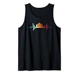 giocatore di scacchi retro battito cardiaco canotta